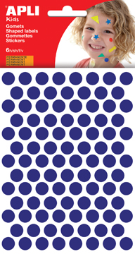 [TIM-13231] Etiketten Apli kids Ø 10,5mm  (blauw)