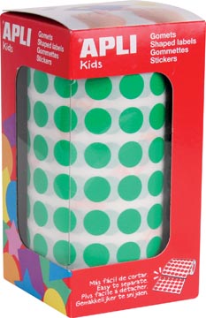 [TIM-4854] Etiketten Apli kids Ø 10,5mm op rol  (groen)