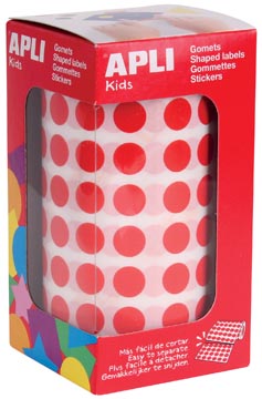 [TIM-4853] Etiketten Apli kids Ø 10,5mm op rol  (rood)