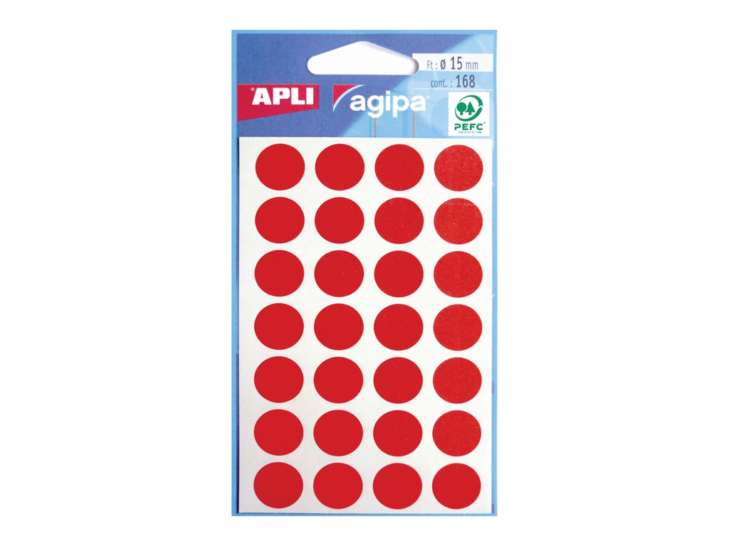 Etiketten Apli Ø 15mm (168)
