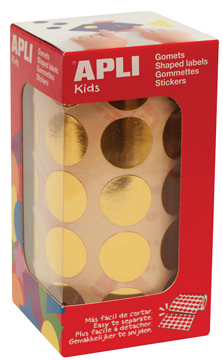 [TIM-11632] Etiketten Apli kids Ø 20mm op rol  (goud)
