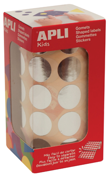 [TIM-11633] Etiketten Apli kids Ø 20mm op rol  (zilver)