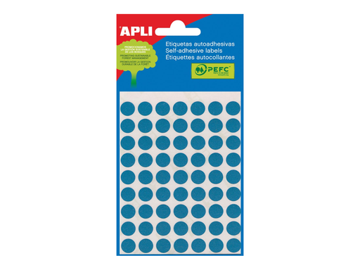[TIM-581010] Etiketten Apli Ø 10mm (315) (blauw)
