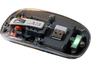 Ergonomische muis draadloos XtremeMac met bluetooth transparant 