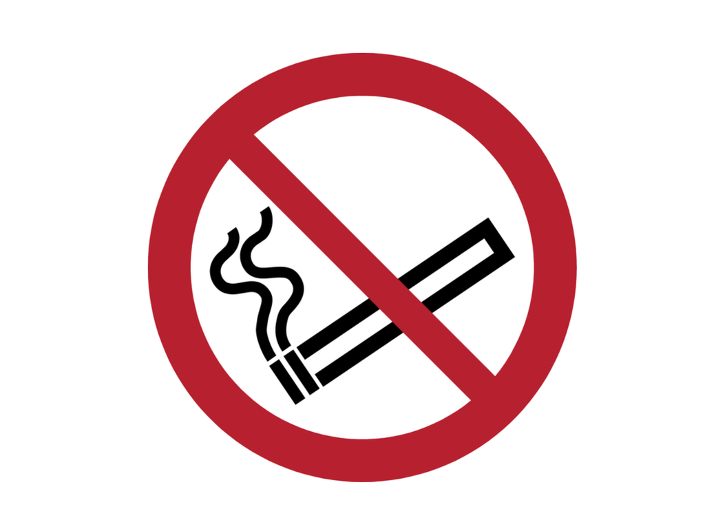 Pictogram bordje Djois Rookverbod Ø200mm rood 