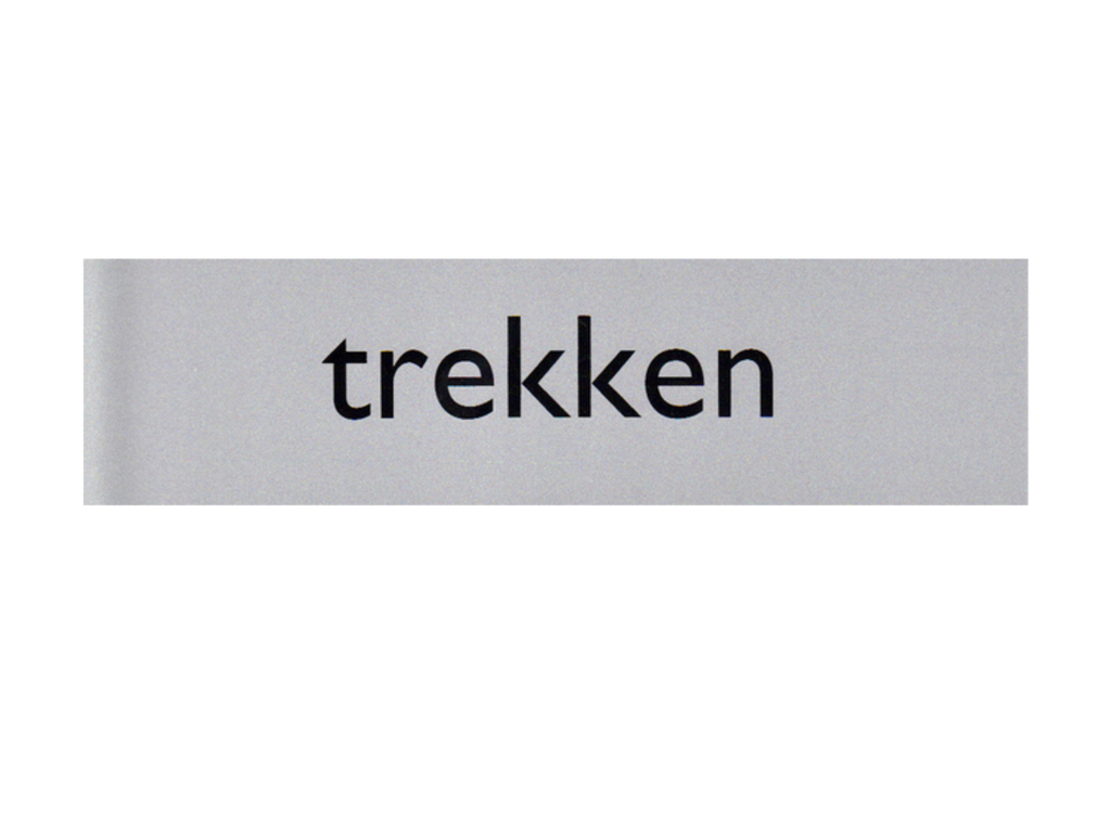 Infobord pictogram trekken 165x44mm 