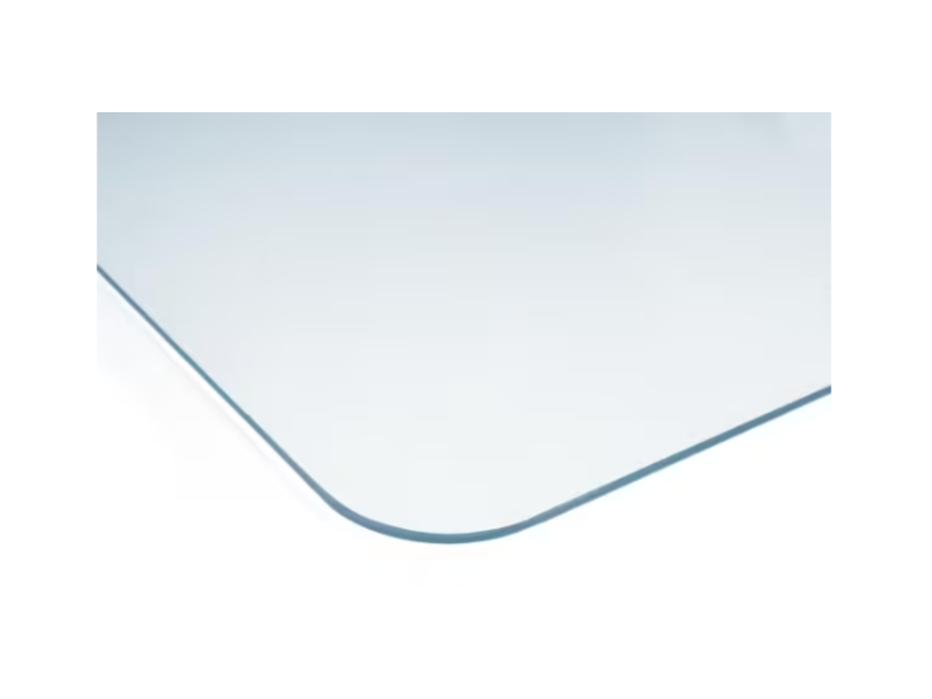 Vloermat Kangaro PET voor harde vloer 110 x 120 cm transparant 