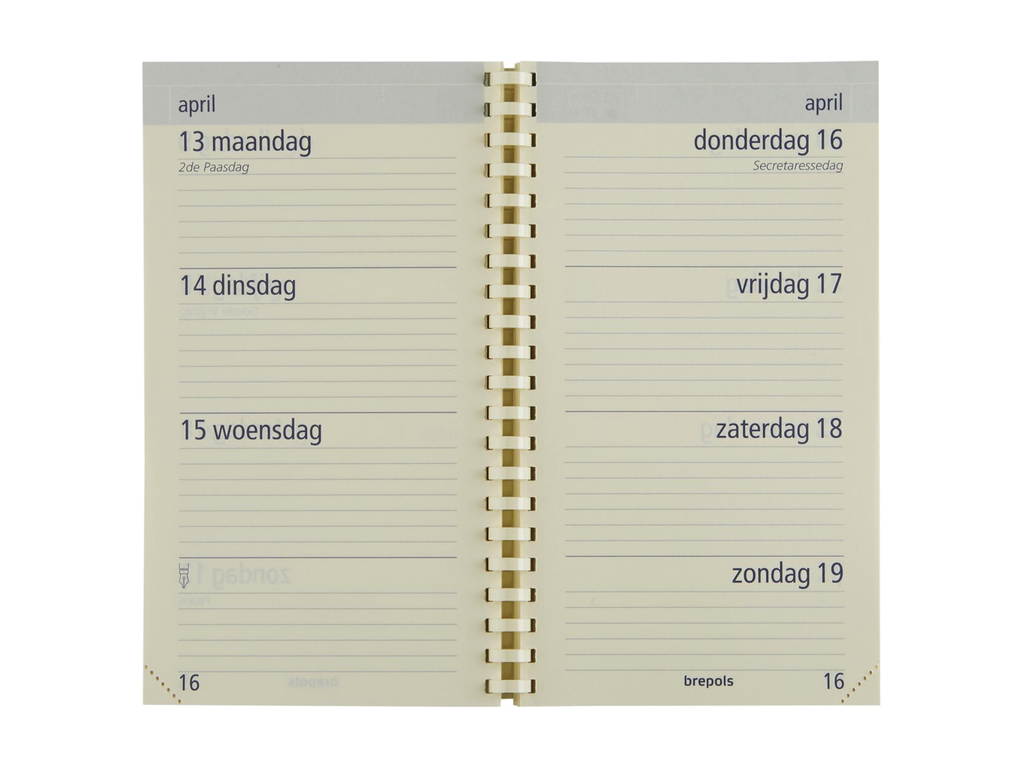 Agenda optivision Pocket vulling Brepols Nederlands 2027