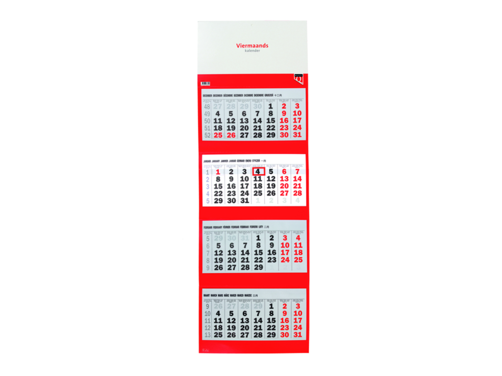 4-Maandskalender 2027 Quantore 