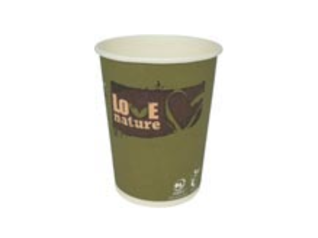 Drinkbeker uit karton Love Nature 200 ml (50)