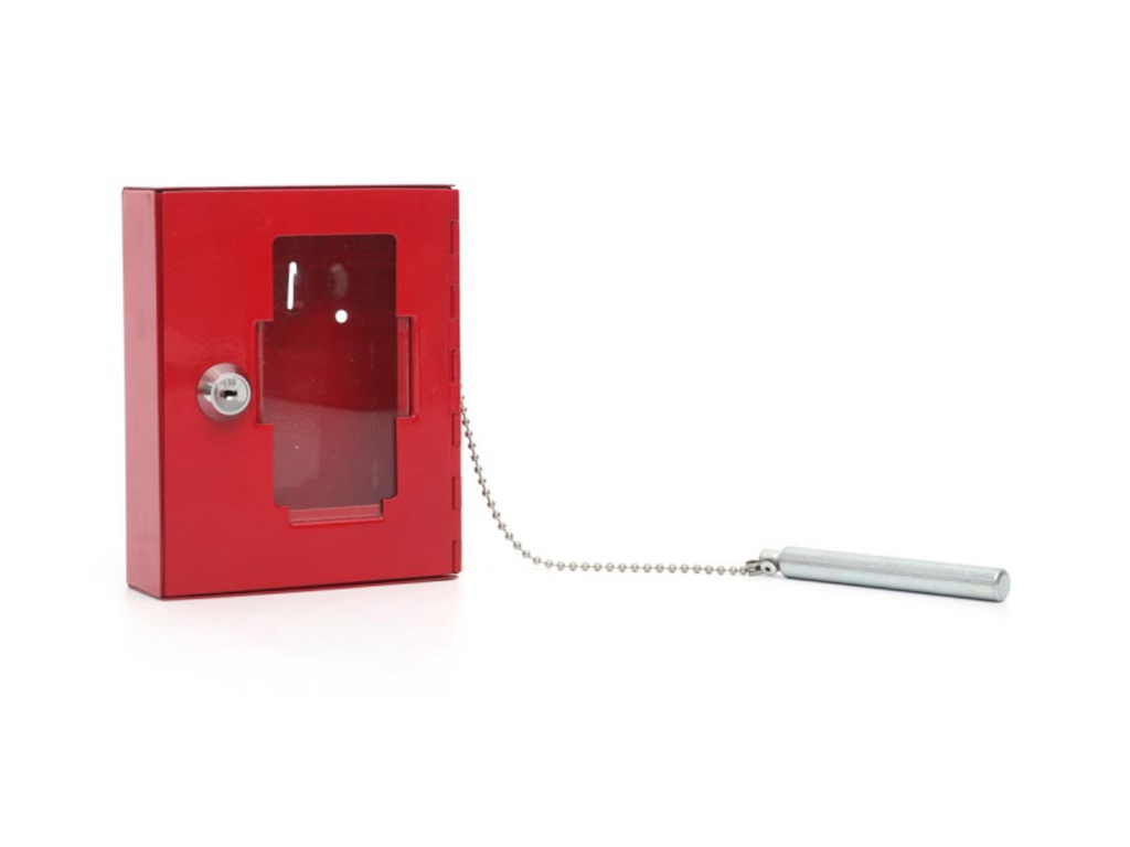 Noodsleutelkast Q-CONNECT ft 12 x 4 x 15 cm rood