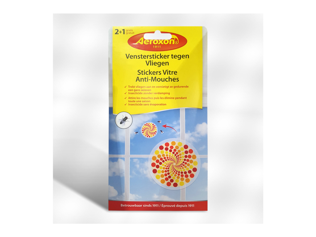 Vliegen-Dood Venstersticker Aeroxon met spiraal (3)