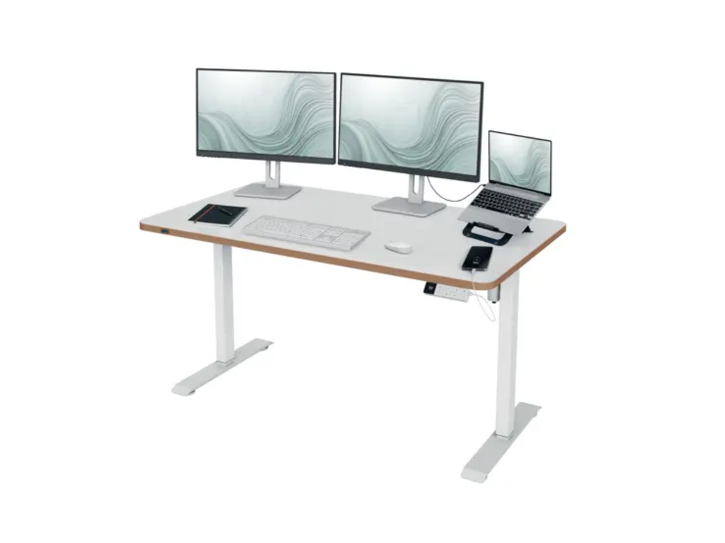 Elektrische zit-sta bureau Leitz Ergo 140x80cm wit