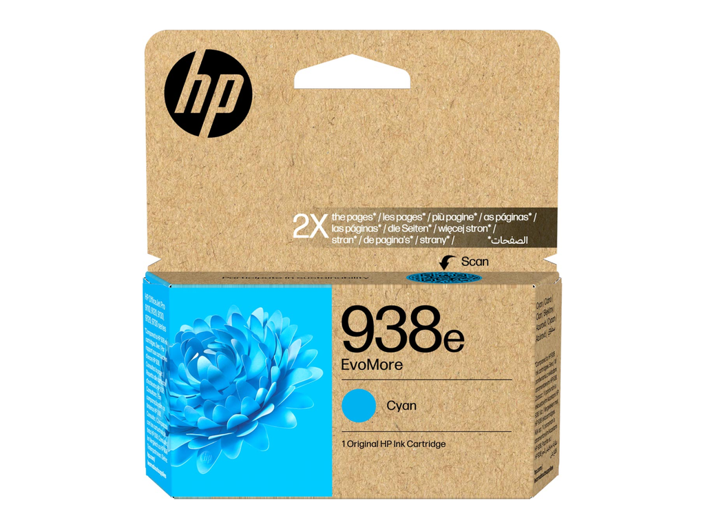 Cartridge HP 938 1.450 pagina's cyaan