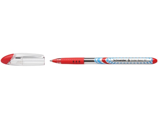 [SCH-151102] Balpen Schneider Slider Basic 0,5mm  (rood)