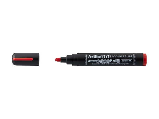 [TIM-647312] Permanent marker Artline Drysafe 170 Eco-Green 2 mm ronde punt  (rood)