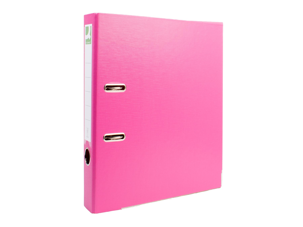 Ordner Q-Connect PP A4 rug 50mm roze