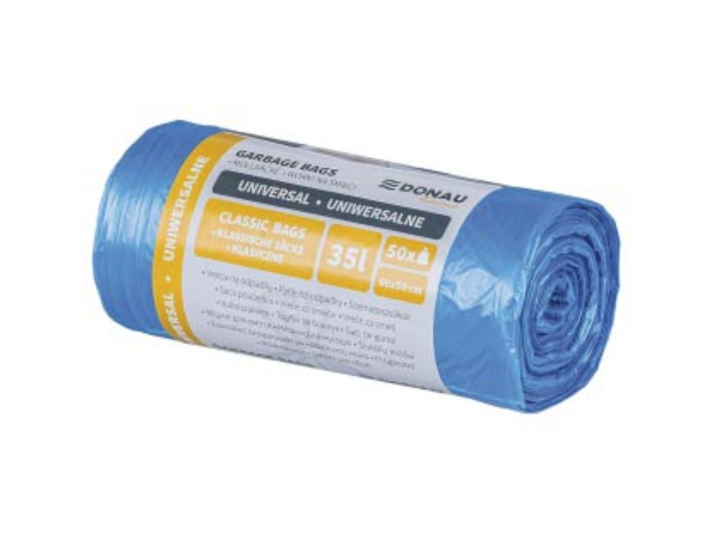 Professional vuilniszak Donau 8.5µ 60x50cm 35l blauw (50)