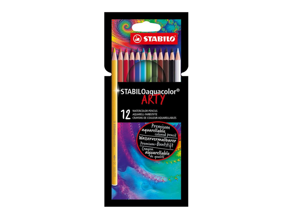 Kleurpotlood Stabiloaquacolor arty assorti (12)