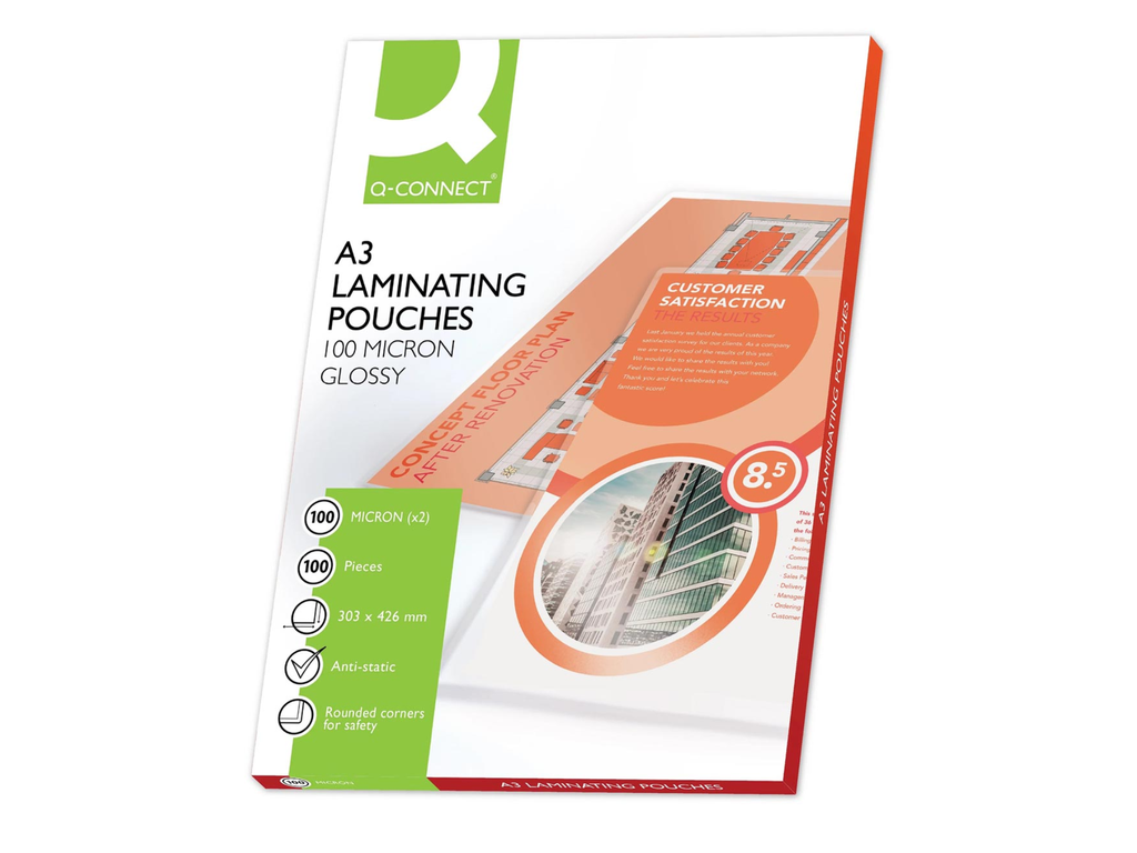 Lamineerhoes Q-connect A3 2x100µ (100) 