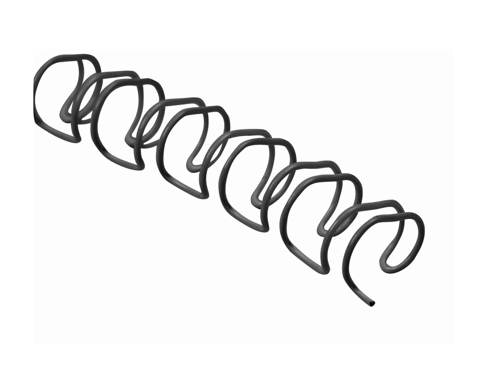 Bindrug Q-connect metaal 11.1mm zwart (100)
