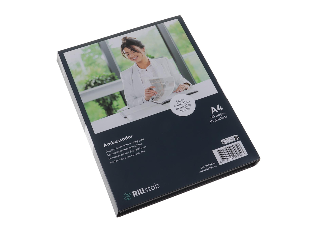 Showalbum Rillstab ambassador A4 zwart (40) 