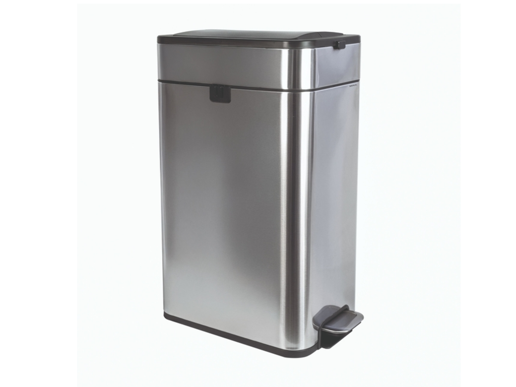 Pedaalemmer MAUL Wing 40 liter met vlinderdeksel rvs 