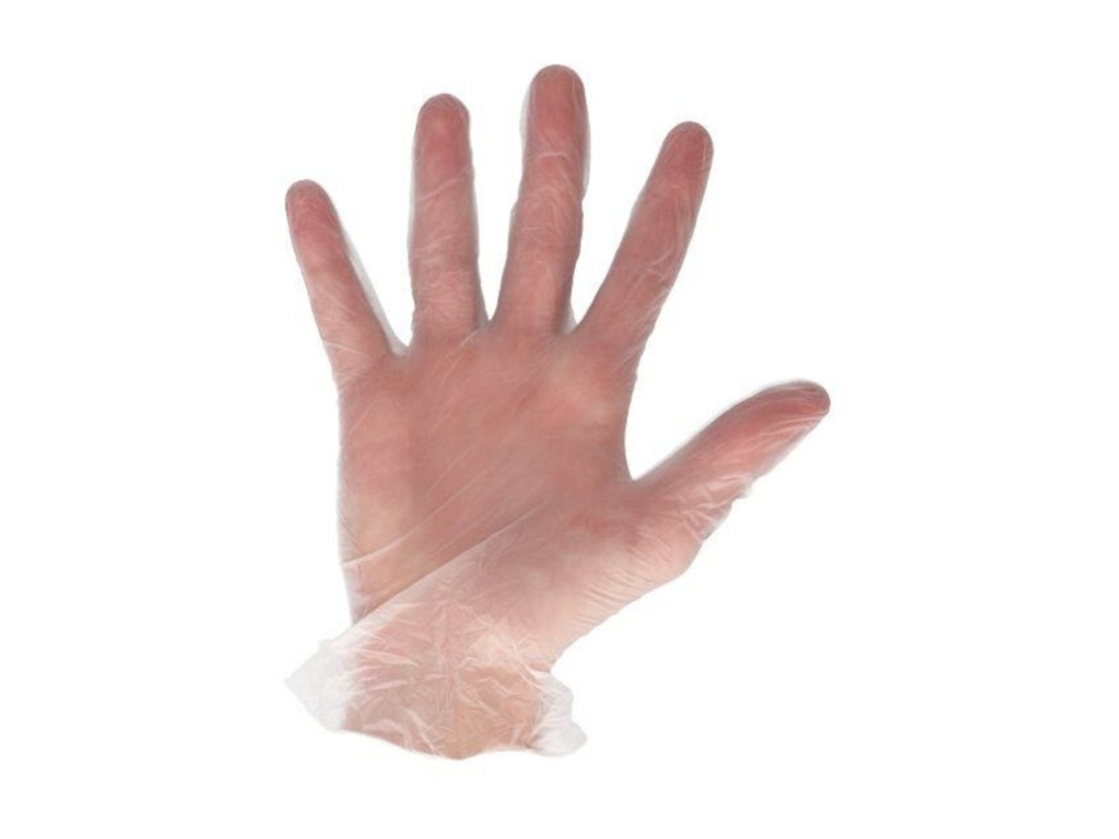 Handschoen CMT L vinyl poedervrij wit (100) 