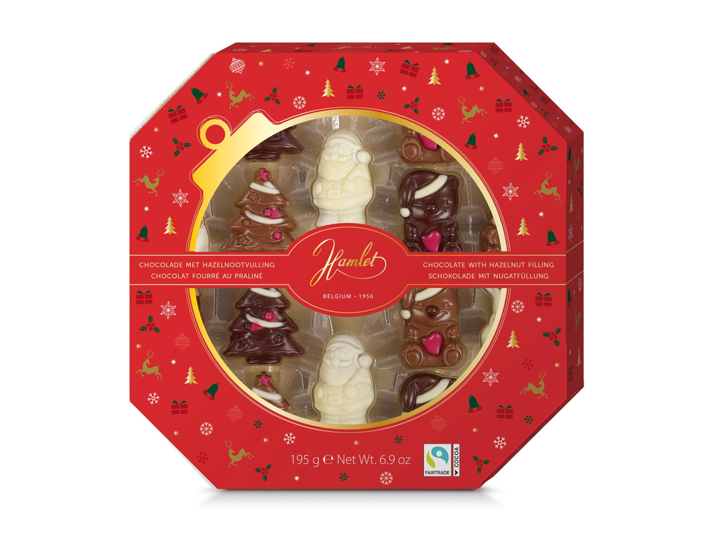 Chocolade kerstfiguurtjes Hamlet 195gr