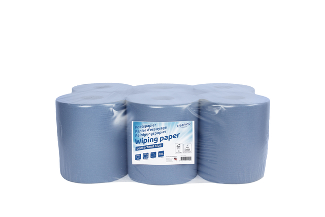 Poetsrol Cleaninq M2 1-laags 300m blauw (6)