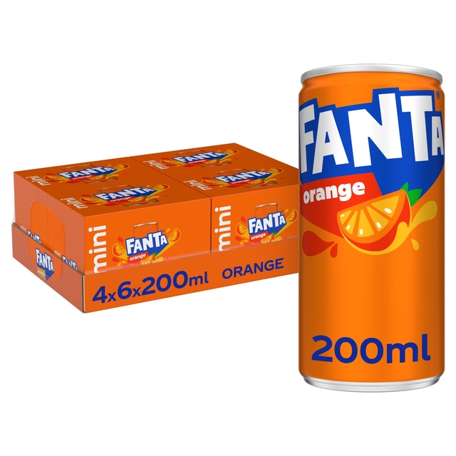 Frisdrank Fanta orange blik 200ml 
