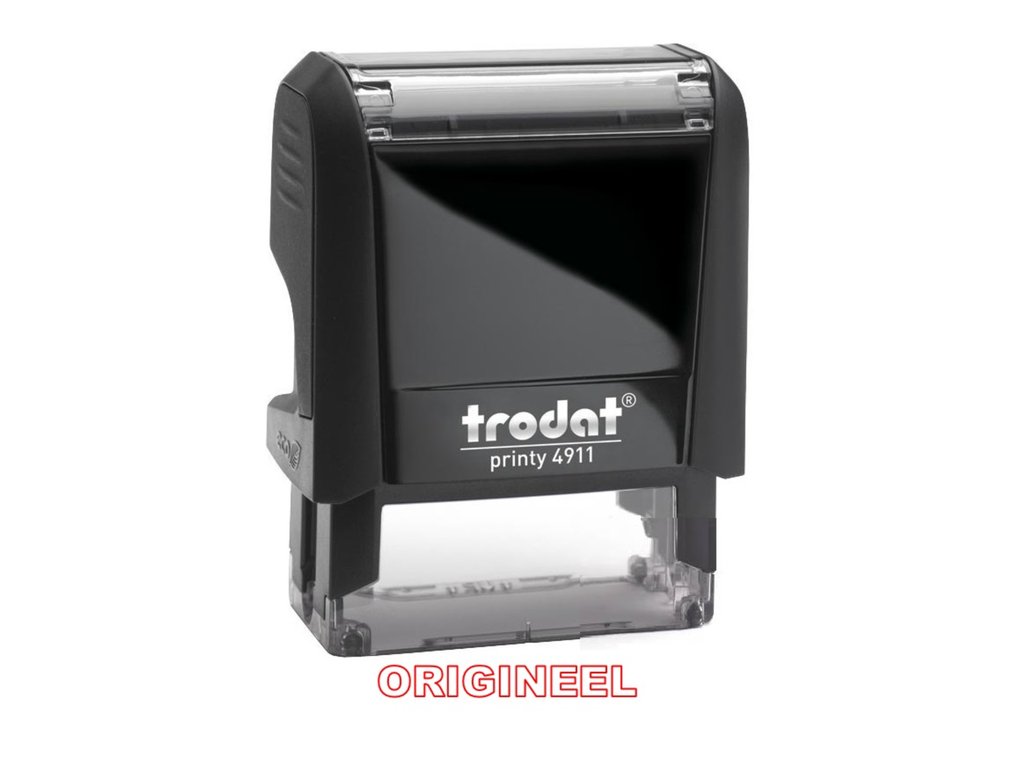 Trodat Printy 4911 + tekst rood origineel