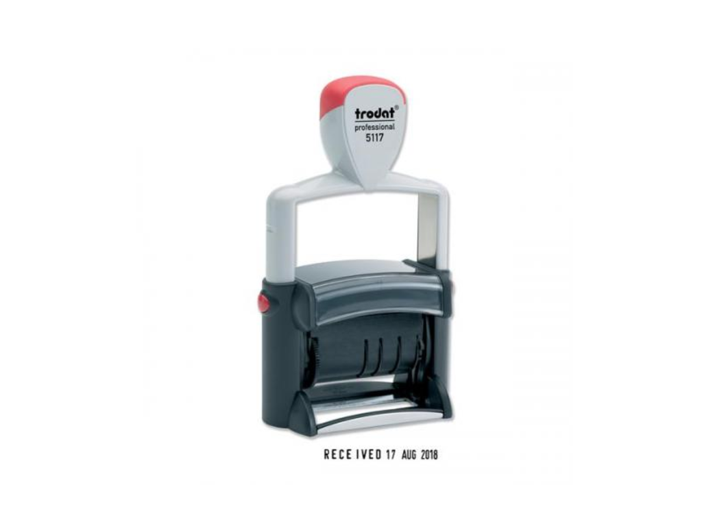 Trodat Professional datumstempel + vaste teksten