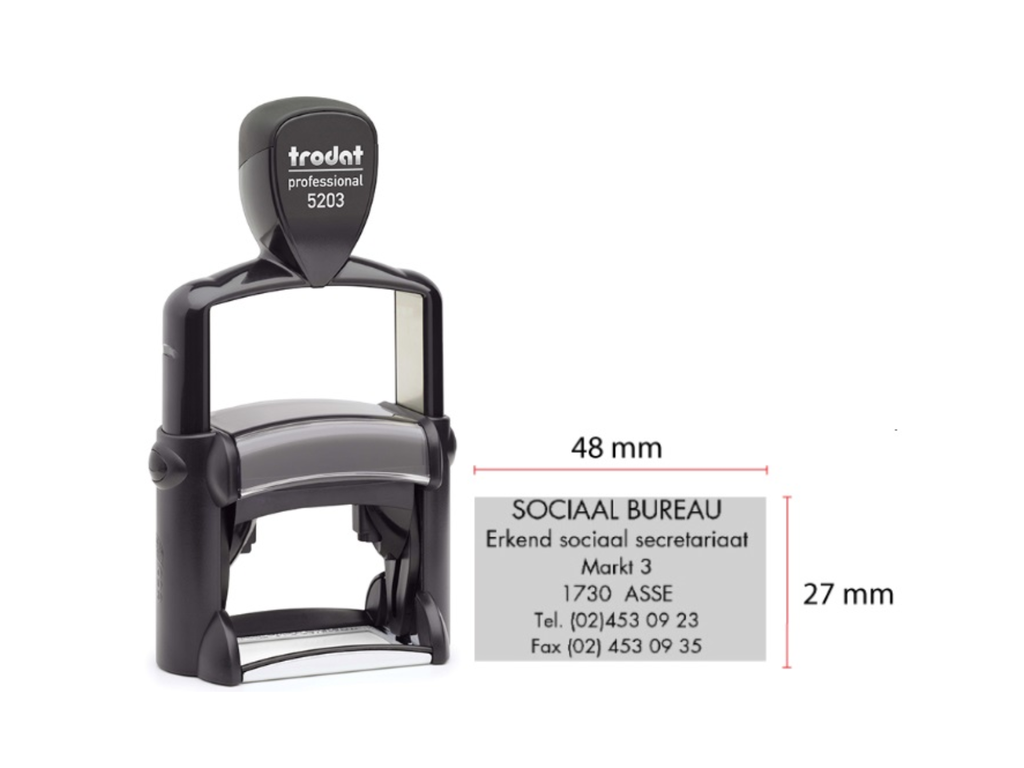 Trodat Professional 5203 + tekst