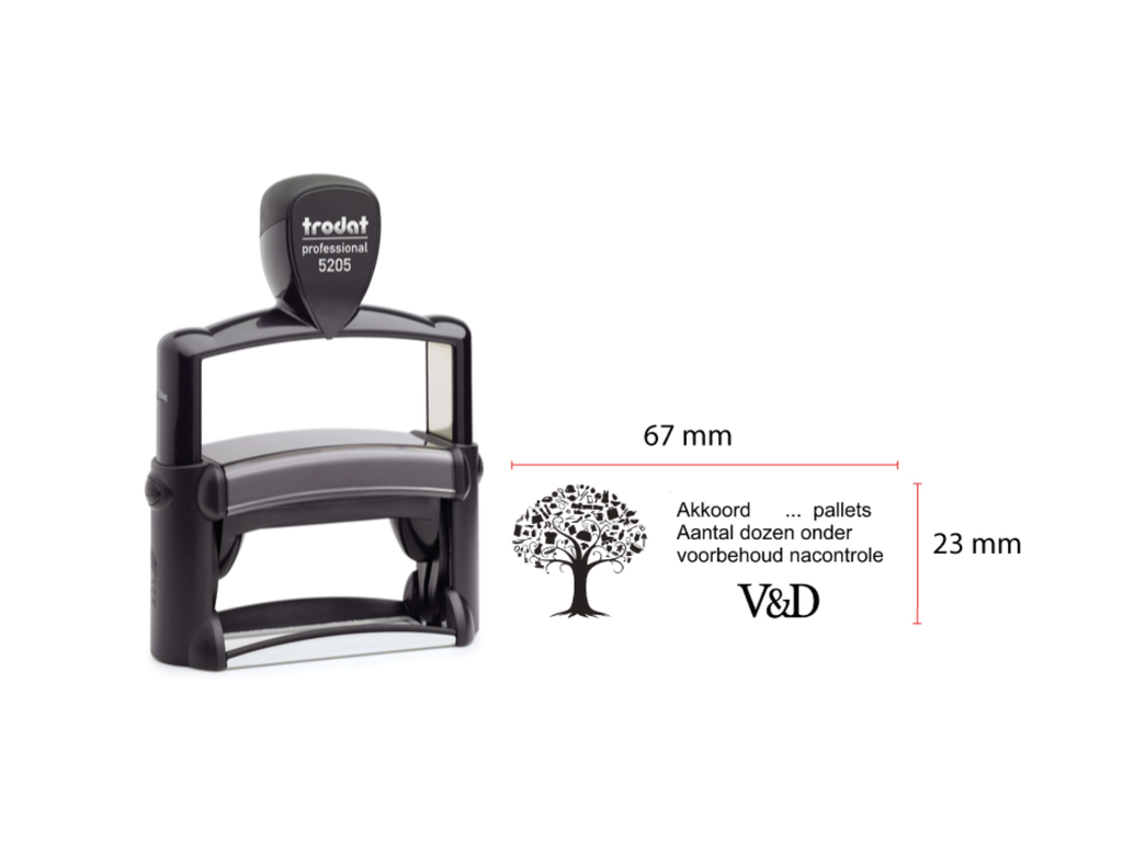 Trodat Professional 5205 + tekst