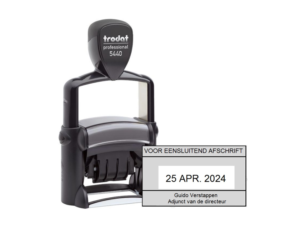 Trodat Prof.datumstempel 5440 + tekst