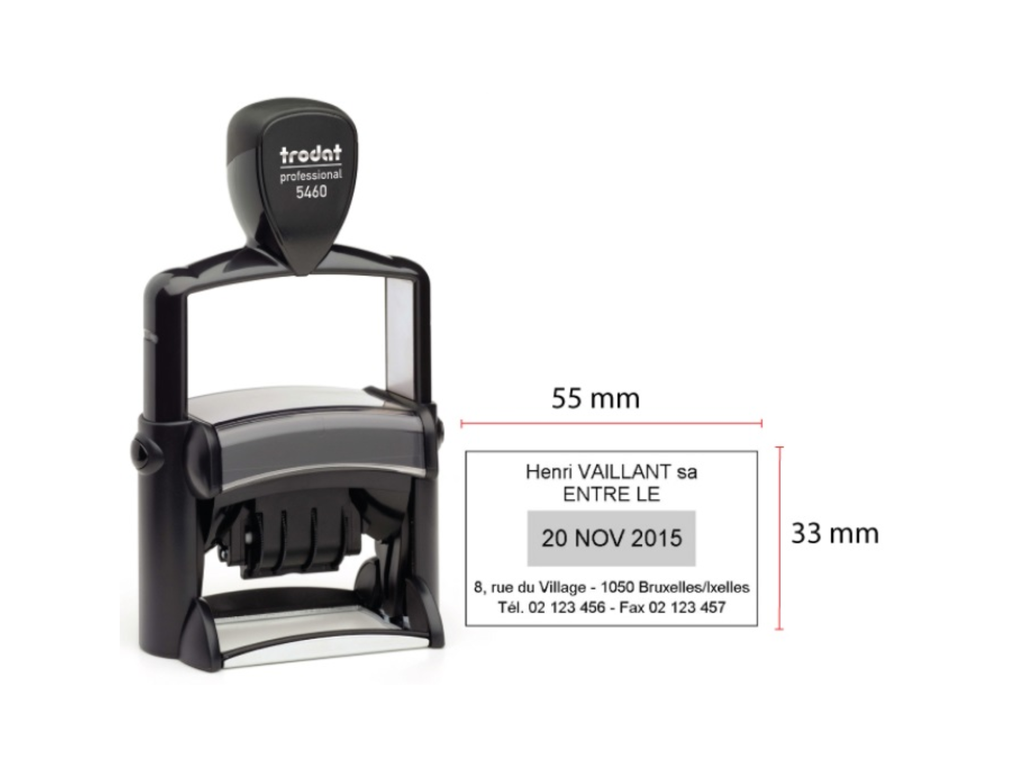 Trodat Prof.datumstempel 5460 + tekst