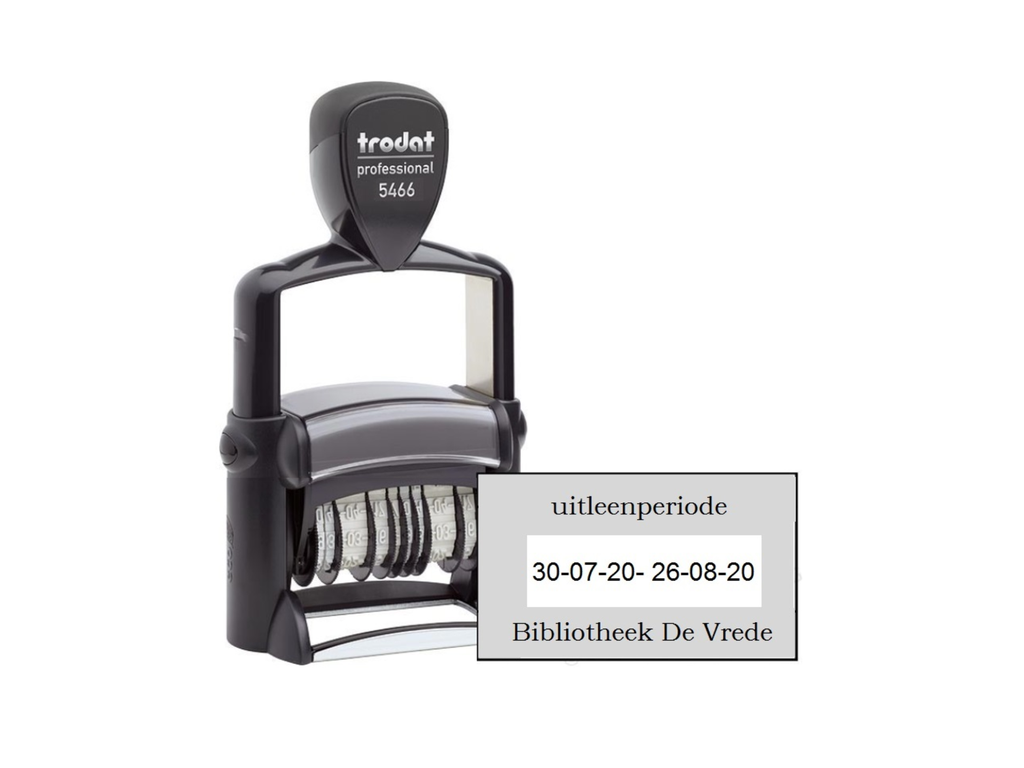 Trodat Prof.datumstempel 5466pl + tekst