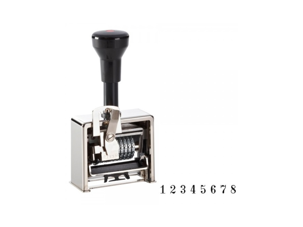 Reiner aut.nummerstempel 8 cijfers 5.5mm