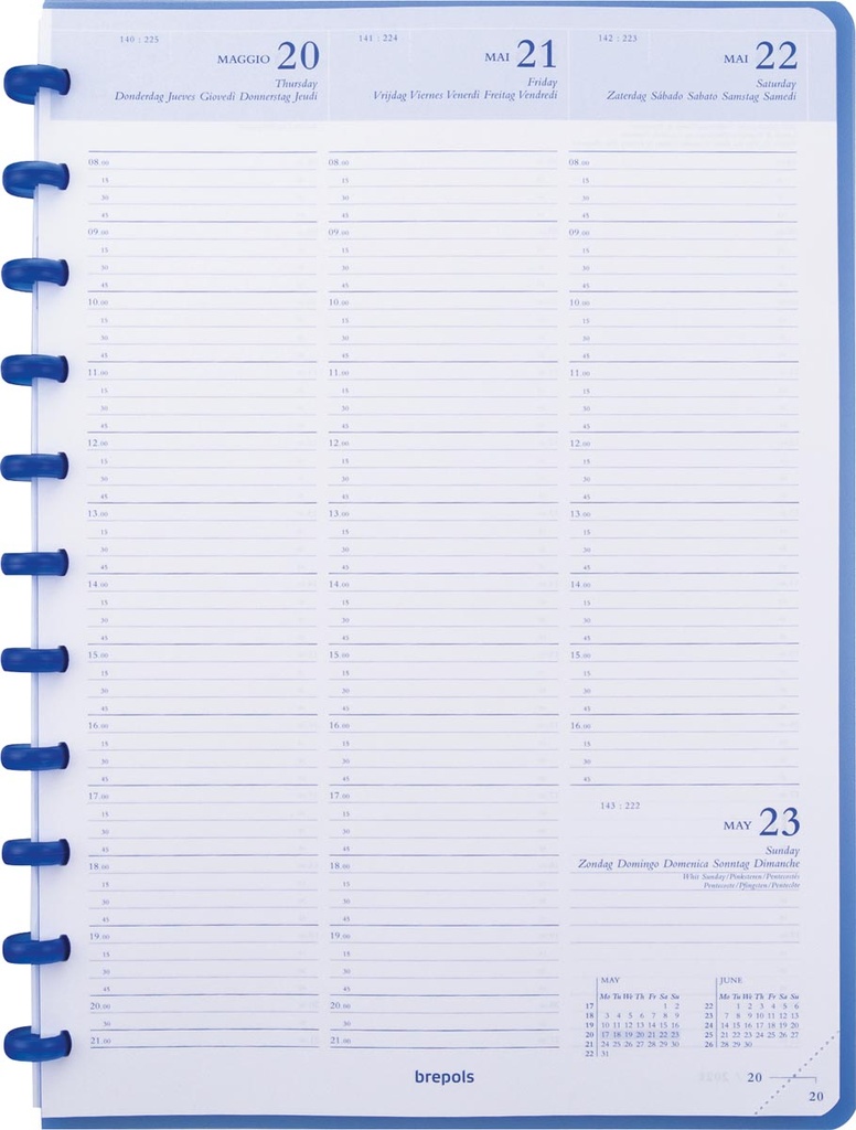 Agenda Atoma A4 zestalig assorti 2026 1 week/2 pagina's