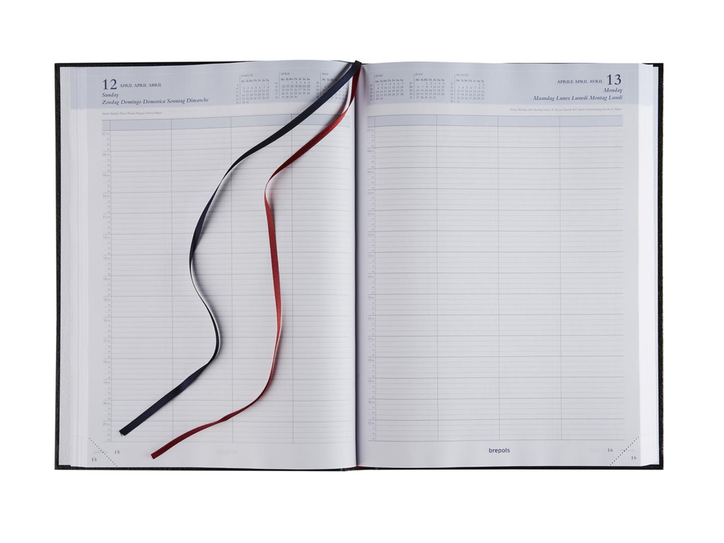 Agenda Brepols Bremax 1 Santex 210x290mm zestalig bordeaux 2027 1 dag/pagina