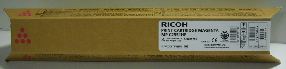 Toner Ricoh Color Laser 841506 Aficio MP C300 9.500 pag. MAG (842063/842467)