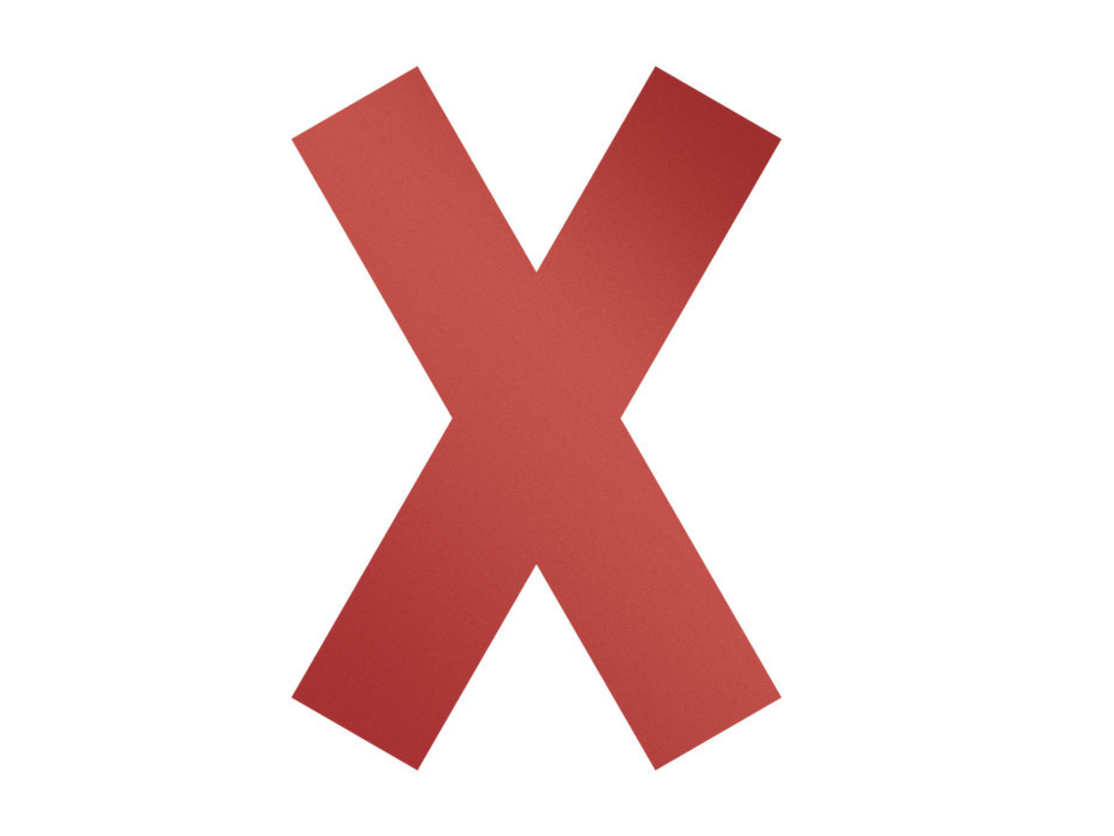 Vloermarkering Durable sticker 135x193mm kruis verwijderbaar rood (5)