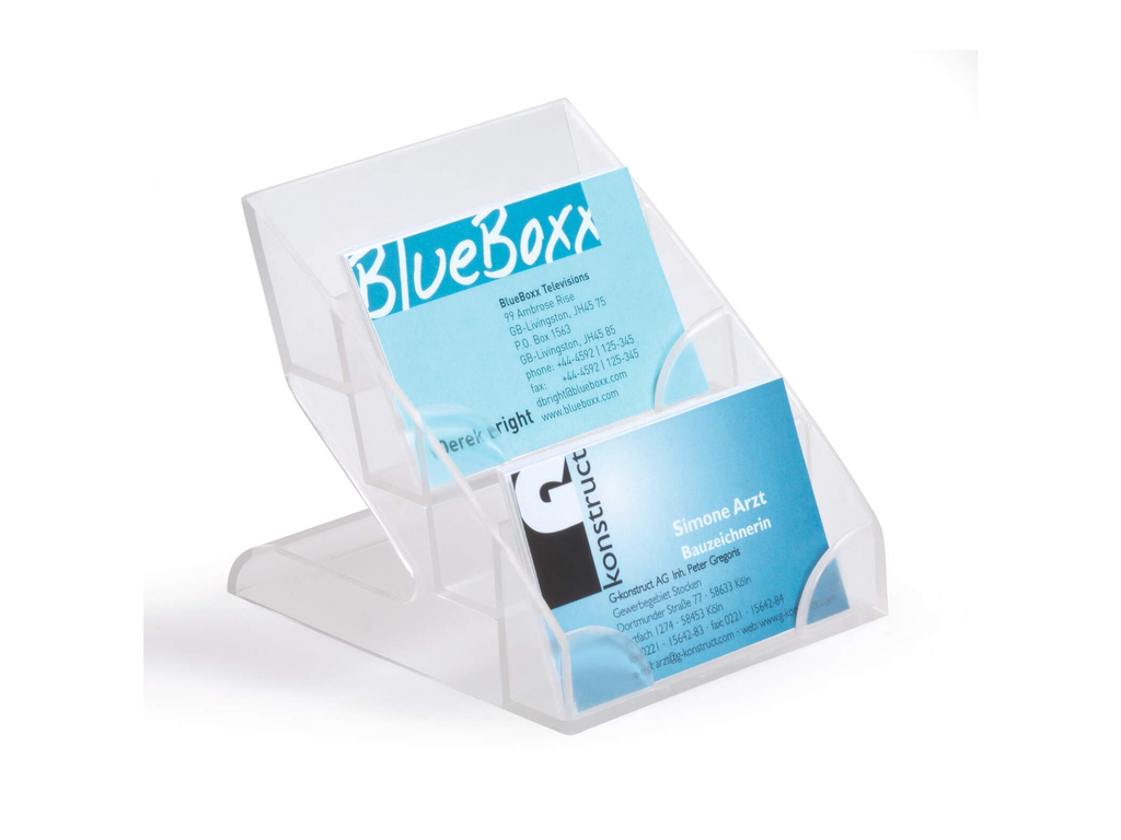 Visitekaarthouder Durable Business Card Display Box transparant