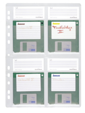Hoes diskette Durable Discoflex voor 3.5' diskettes A4 transparant (5)