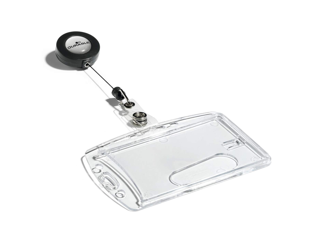 Kaarthouder Gesloten met afrolmechanisme voor 1 kaart Durable transparant (10)