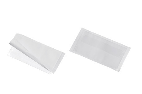 Zelfklevende hoes Durable Pocketfix Plus 90x57mm transparant (10)
