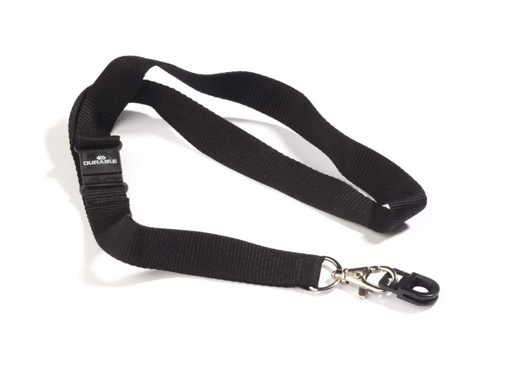 Kaarthouder Card fix met textielkoord Durable zwart (10)