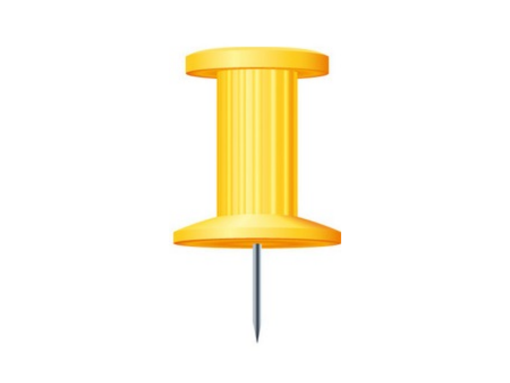 Punaises Exacompta Ø10mm geel (25)