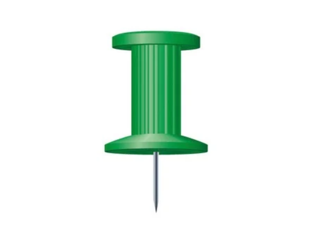 Punaises Exacompta Ø10mm groen (25)